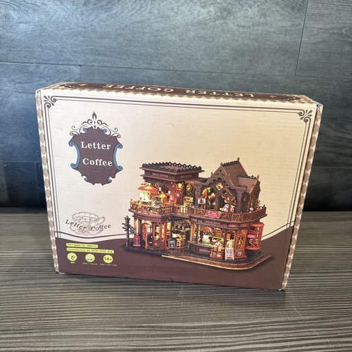Diy wooden dollhouse kit - wooden,