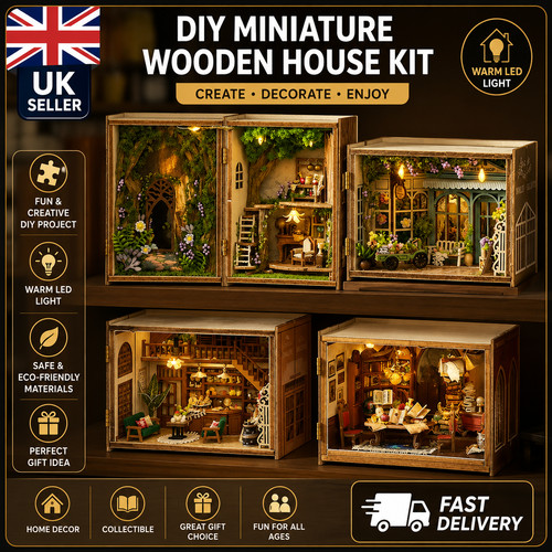 Diy miniature doll house kit - diy,