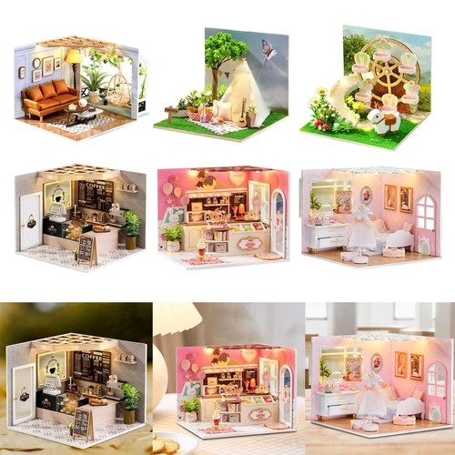 Dollhouse diy kit - dollhouse, with