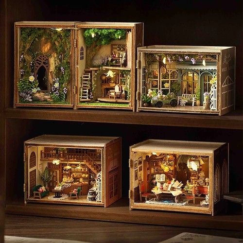 Diy miniature dollhouse kit - miniature,