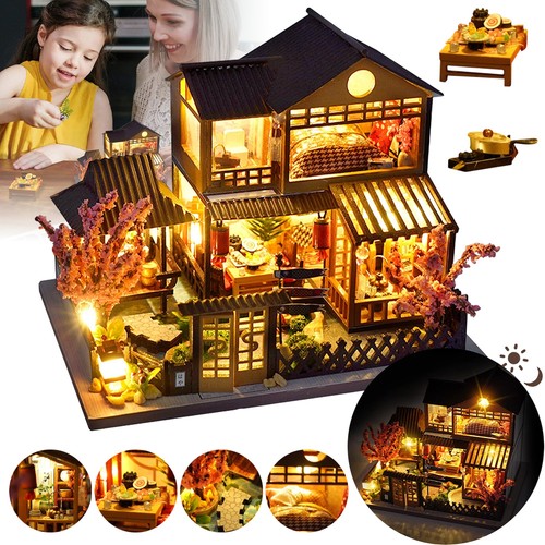Diy dollhouse kit - dollhouse, led