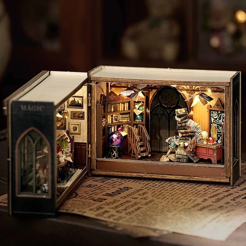 Diy miniature doll house kit - miniature,