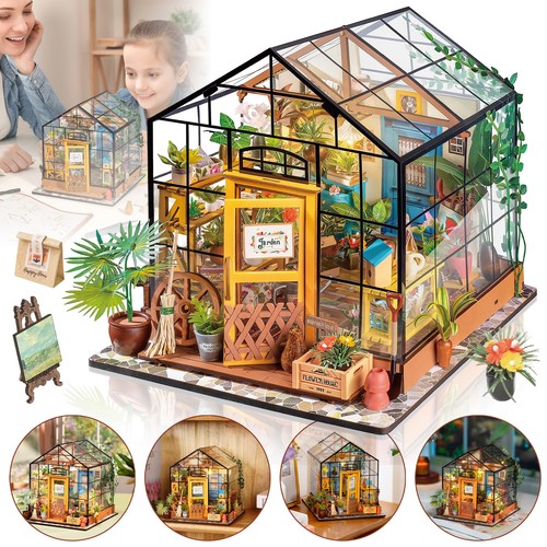 Diy dollhouse miniature kit - kit, 3d