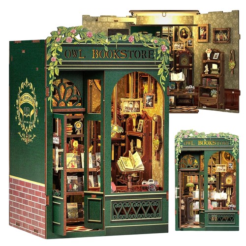 Book nook wooden puzzle - 3d,
