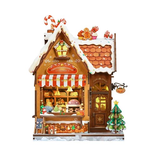 Christmas gingerbread cottage - christmas,