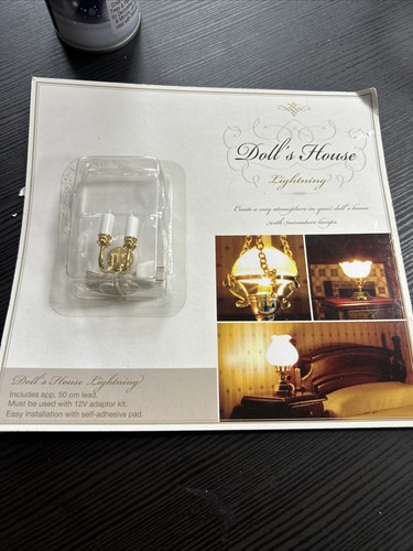 Scale dolls house - dolls, candle