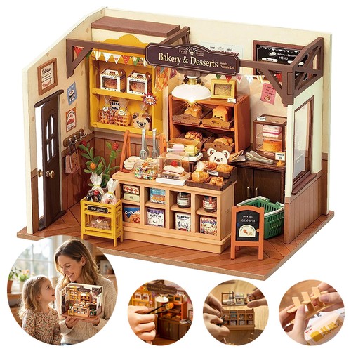 Led baking house diy miniature - led,